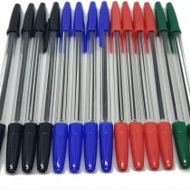 Harlington Group 14 Multicoloured Smooth Writing Biros Ballpoint Pens Black, Blue, Red, Green Containing In Each Pack 4 Blue, 4 Black, 4 Red and 2 Green Biro Pens