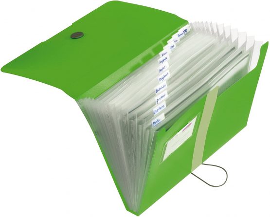 Herlitz Easy Orga To Go 12 Parts PP Expanding File - Apple - Image 2