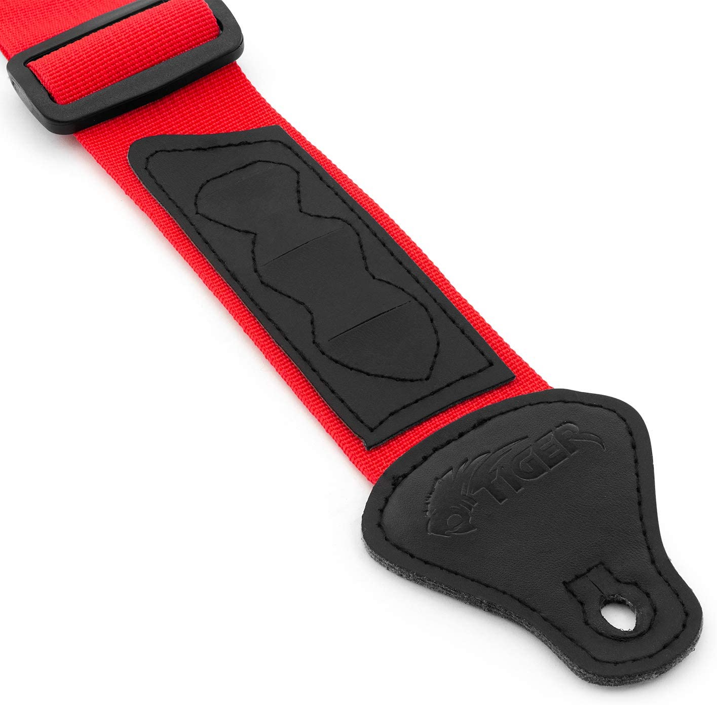 TIGER UAC4-RD Ukulele Strap for Soprano Concert, Tenor and Baritone Ukes with Pick Holders Red - Image 2