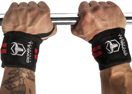 Wrist Wraps (20" Premium Quality) & Lifting Straps (Bundle Pack), Heavy Duty Wrist Support with Thumb Loop, Pair of Two Wrist Wraps with Pair of Two Wrist Straps for Weight Training - Image 3