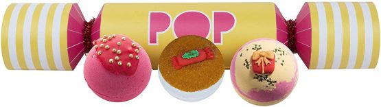 Bomb Cosmetics Pop Cracker Handmade Bath Blaster Gift Pack, Contains 3-Pieces, 160 g Each [Contents May Vary]
