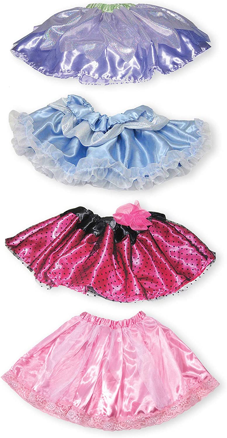 Melissa & Doug Role Play Collection Goodie Tutus! (Pretend Play, 4 Dress-Up Costume Skirts), Multi