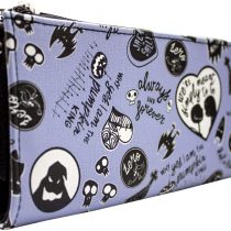 Nightmare Before Christmas Jack and Sally Forever Coin and Card Clutch Purse Purple