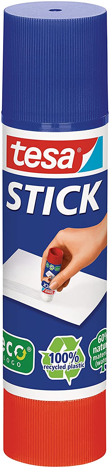 tesa UK 4 x 20 g Glue Stick ecoLogo, Solvent-Free and Washable, Blue, 4 x 20g - Image 2
