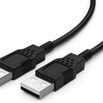 C2G 81575 2 Metre USB 2.0 A Male to A Male USB Cable, 480 Mbps High Speed Data Transfer Lead, Black