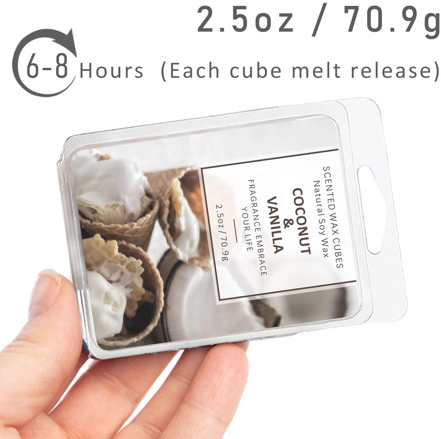 Scented Wax Melts, SCENTORINI Wax Cubes, 8x70.9 gram Scented Soy Wax Melts for Wax Warmer Series of 1, Red Mixed, 8 Pack - Image 4