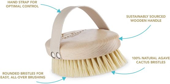 Aromatherapy Associates Revive Body Brush. 100% Natural Vegan Agave Sisal Bristles for Dry Skin Brushing, exfoliate dead skin, detox, stimulate circulation and lymphatic drainage, brighten skin. - Image 4