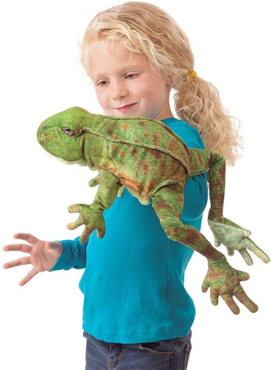 Folkmanis 3082 Hand Puppet Puppet Bouncing Frog - Image 4