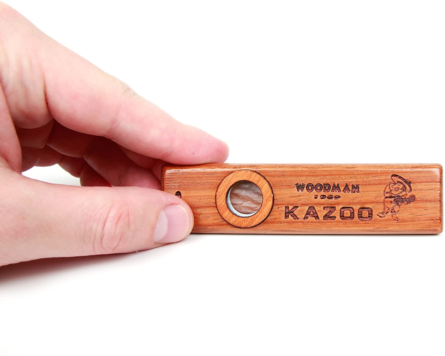 Woodman Premium Wooden Kazoo With Metal Padded Gift Box & Carry Case - Additional Membrane Included, By Bray Music - Image 4