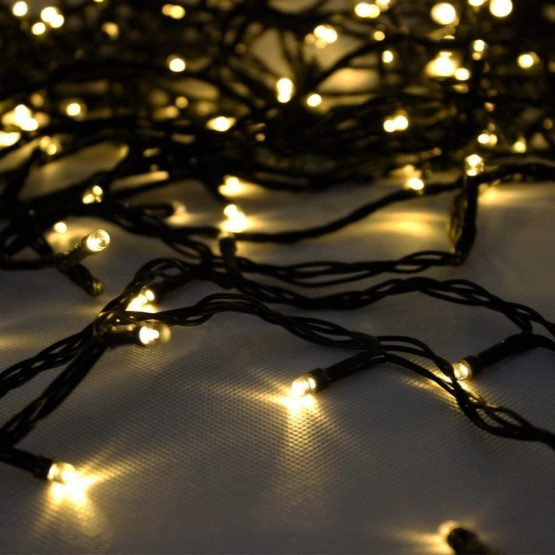 Fairy Lights, Syhonic 30M 200LED Waterproof Fairy String Lights Long LED Outdoor Garden Lights Christmas Lights Lighting 8 Operation Modes for Patio Party Wedding Yard Trees Home - Warm White - Image 4