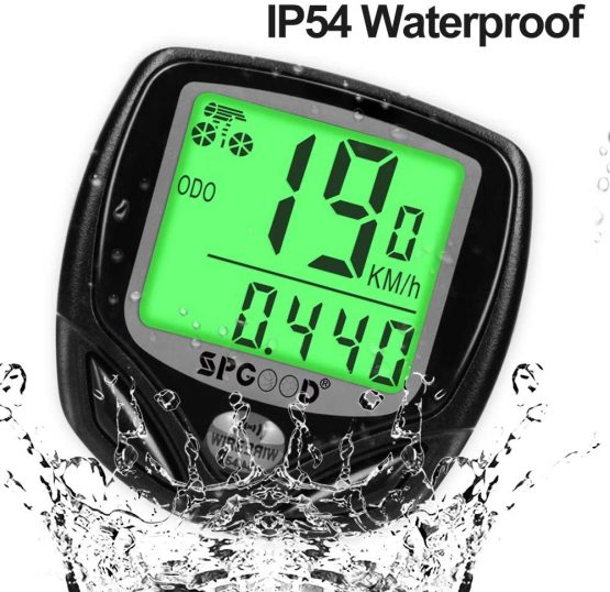 SPGOOD Bike computer wireless 16 functions waterproof LCD speed bike speedometer bike odometer cycling computer cycle speedometer