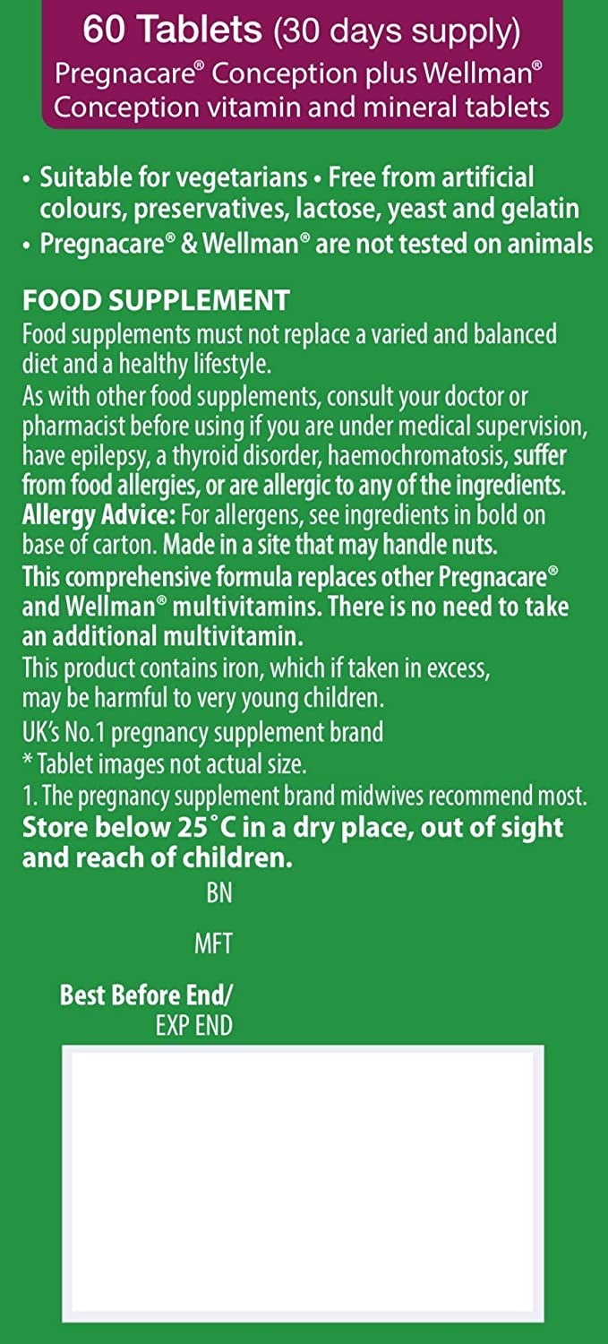 Pregnacare Conception Support for Couples, Pregnancy Vitamins - Image 2