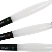 Derwent Waterbrush For Watercolour Painting, Pack Of 3, Includes Chisel Tip, Fine Tip & Medium Tip, Professional Quality, 2301975