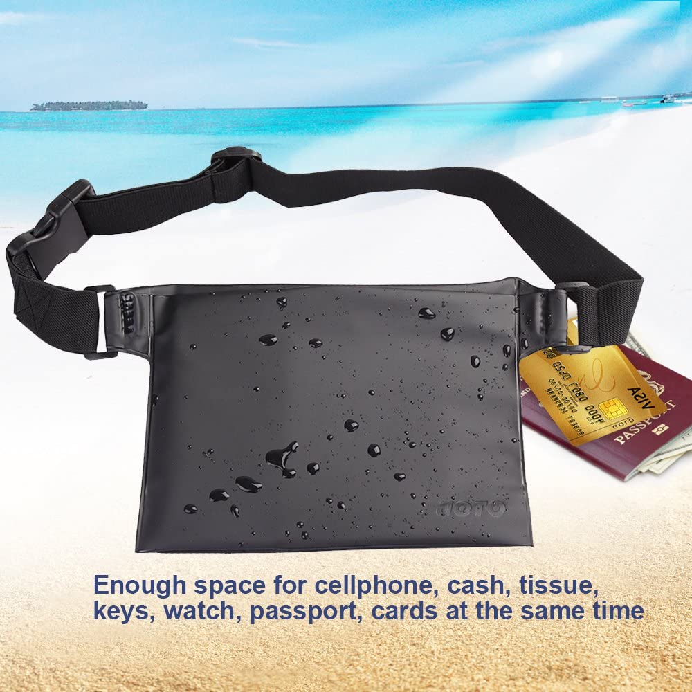 Waterproof Case Dry Bag Pouch Waist Pack with Strap, JOTO Waterproof Case Bag for Beach Swimming, Boating, Fishing - Image 3