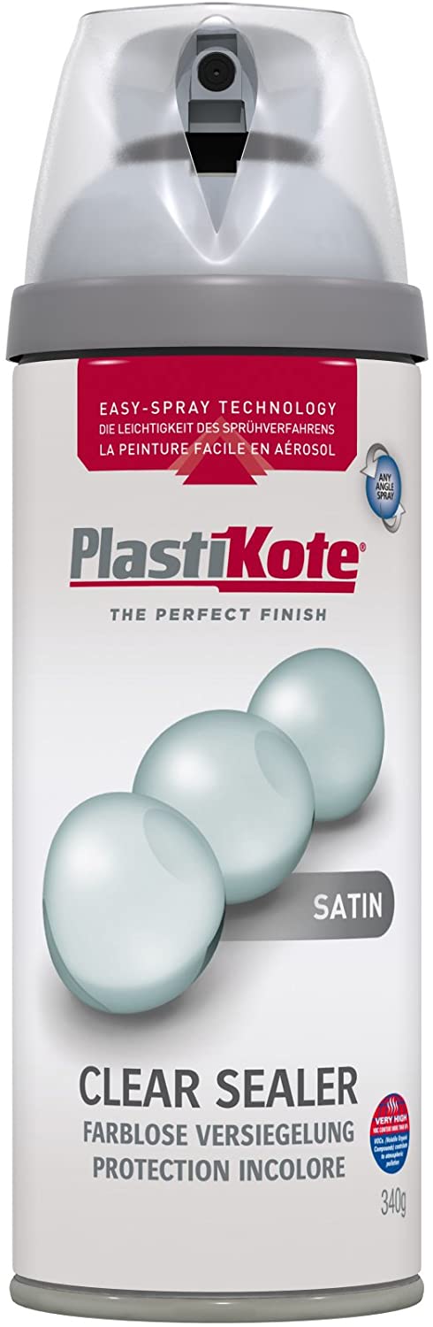 Plasti-kote 24001 400ml Premium Satin - Clear Acrylic