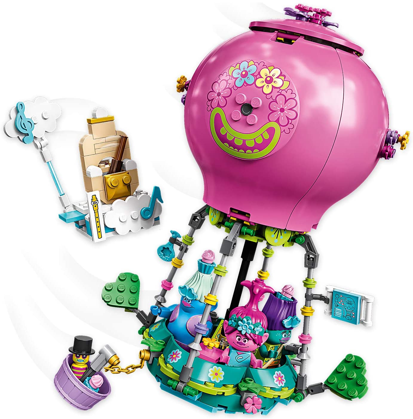 LEGO 41252 Trolls Poppy's Hot Air Balloon Adventure, Multicolored, Medium - Image 2