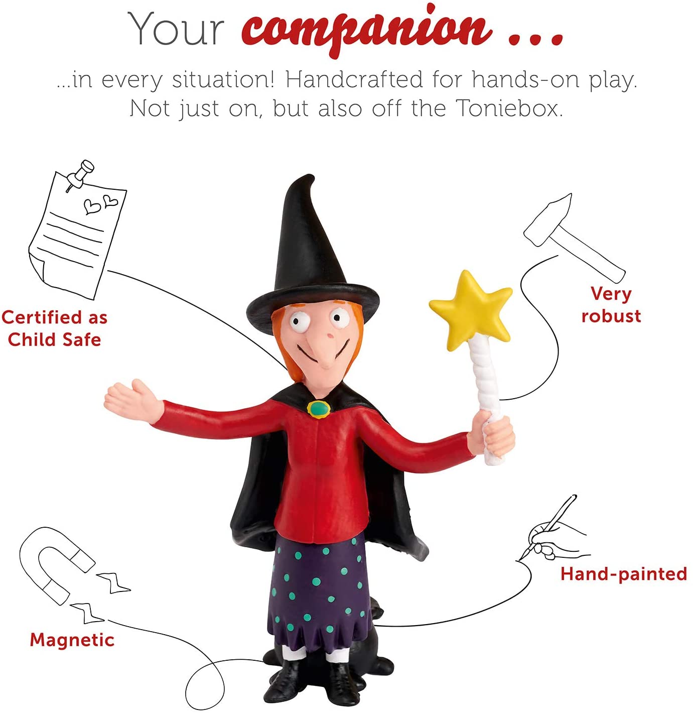 tonies Julia Donaldson Room On The Broom Audio Character, for use with Toniebox, Multicolor, small - Image 3