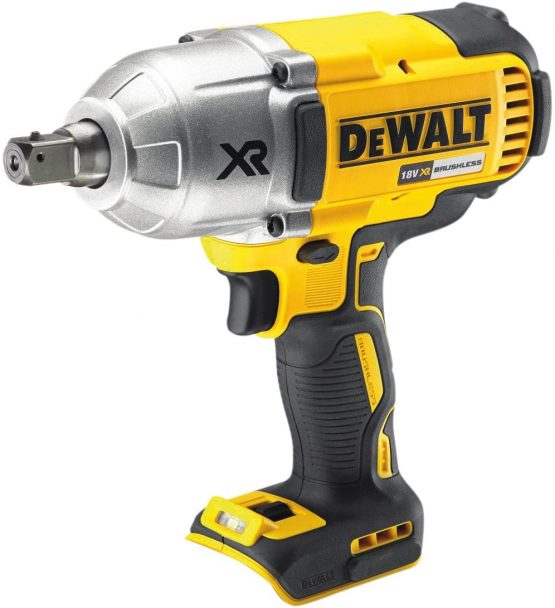DEWALT DCF899N-XJ, 18 V XR Brushless 1/2 Inch High Torque Impact Wrench (950 Nm), Bare Unit, Yellow/Black