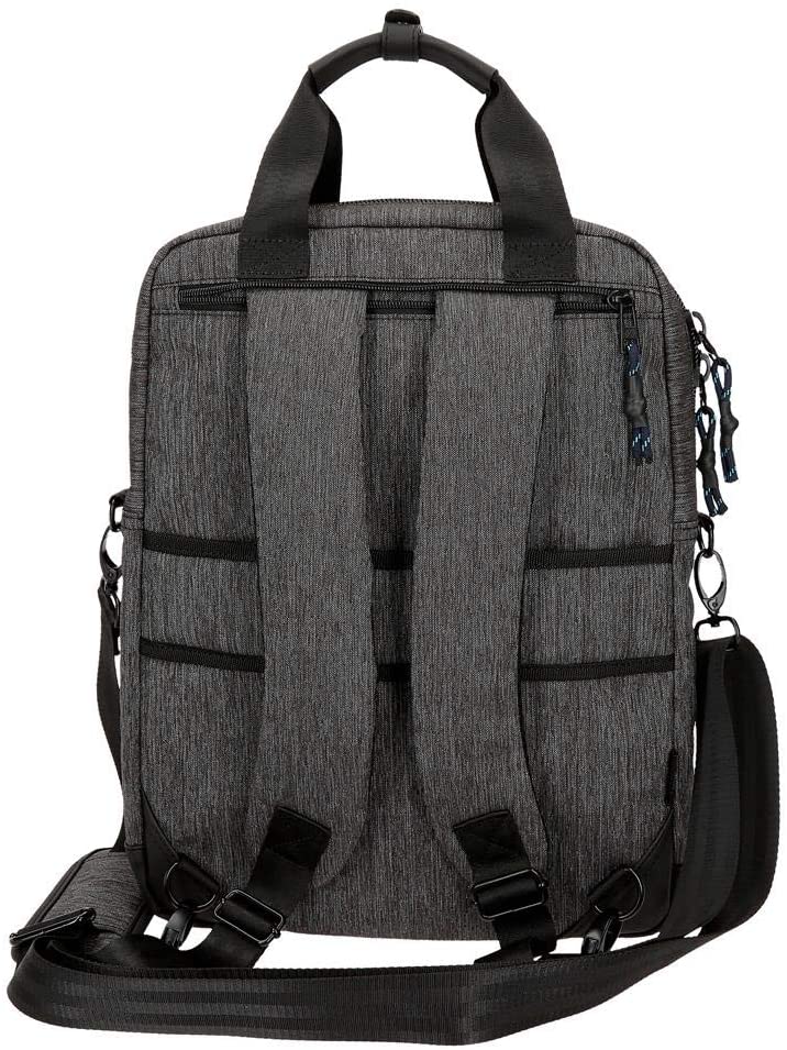 Pepe Jeans Raw Laptop backpack with shoulder strap Grey 32x42x12 cms Polyester 15,6" 16.13L, 42 cm - Image 3