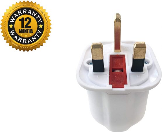 ampTECH EU to UK Plug Adapter - 1 Pack 13A Schuko European Europe Euro Visitors to UK Socket Converter Travel Adaptor From Spain, France, Italy, Portugal, Germany, Netherland, Turkey. Type C, E & F - Image 3
