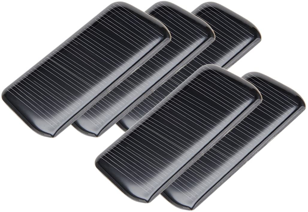 sourcingmap 5Pcs 5V 60mA Poly Mini Solar Cell Panel Module DIY for Phone Light Toys Charger 75mm x 36mm, 5v 60ma 75mm X 36mm