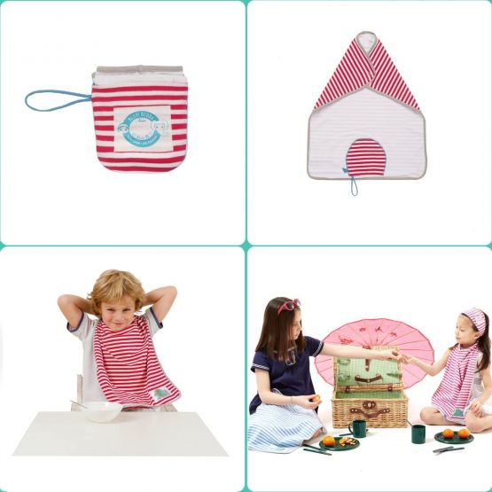 Clever Toddlers&Baby Linen Napkins By BUDHI BUDHA®/Oekotex Organic GOTS Cotton/Large Bibs/Baby Bibs For Weaning/With Integrated Carry Pouch/Bibs For Toddlers&Weaning Bibs 3 To 10Y/Plastic FREE/Lamas - Image 4