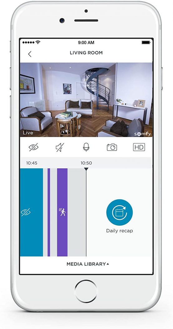 somfy 2401507 Indoor Camera, Full HD Security Camera for Home Security Systems, Smart Device with Integrated App and Simple Installation - Image 3