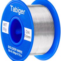 Tabiger 0.6mm Lead Free Solder Wire with Rosin Core for Electrical Soldering and DIY (Net 50g)