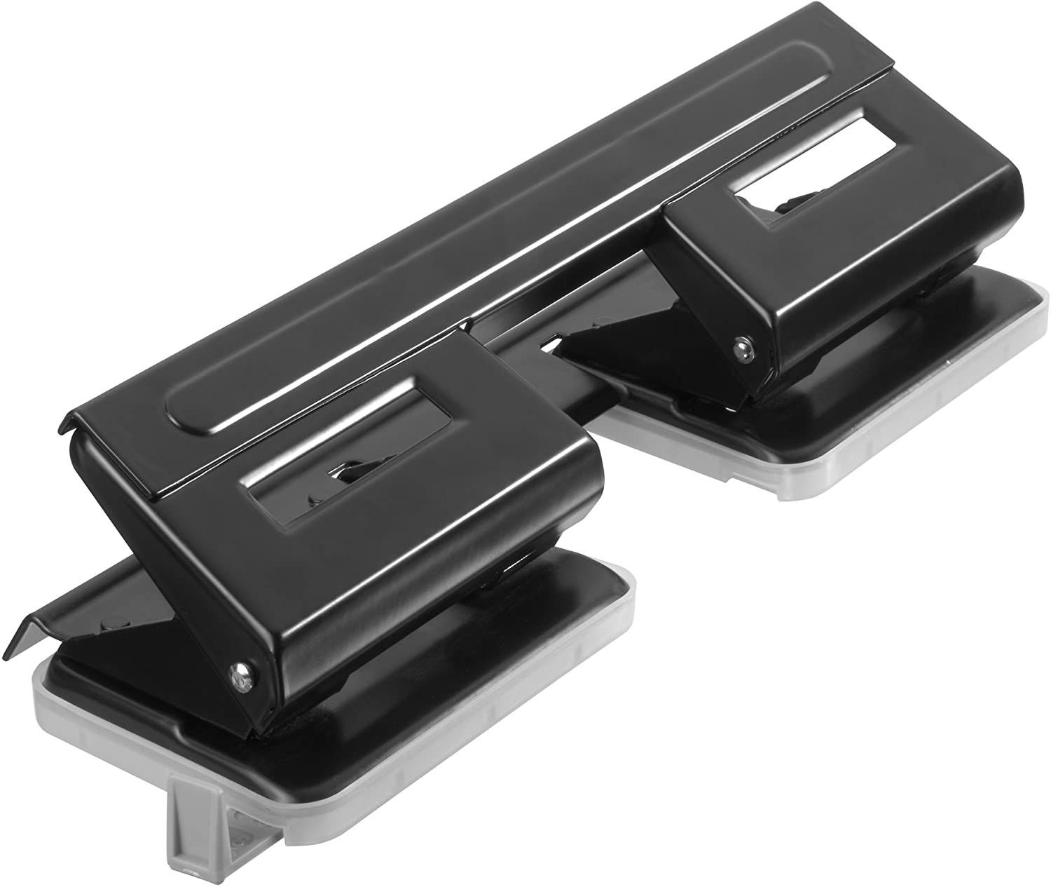 Herlitz 4-Hole Punch with Adjustable Paper Guide - Black, Doppel-Locher - Image 3