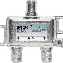 Axing BVE 20-01 2-way CATV DVB-T Splitter (5-1006 MHz) metal housing f-connectors