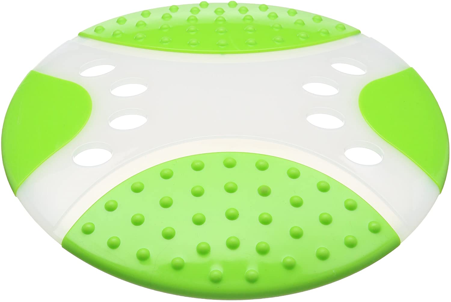 Rosewood Throw-n-Go Dental Saucer Dog Toy, 23 cm/9-Inch, green