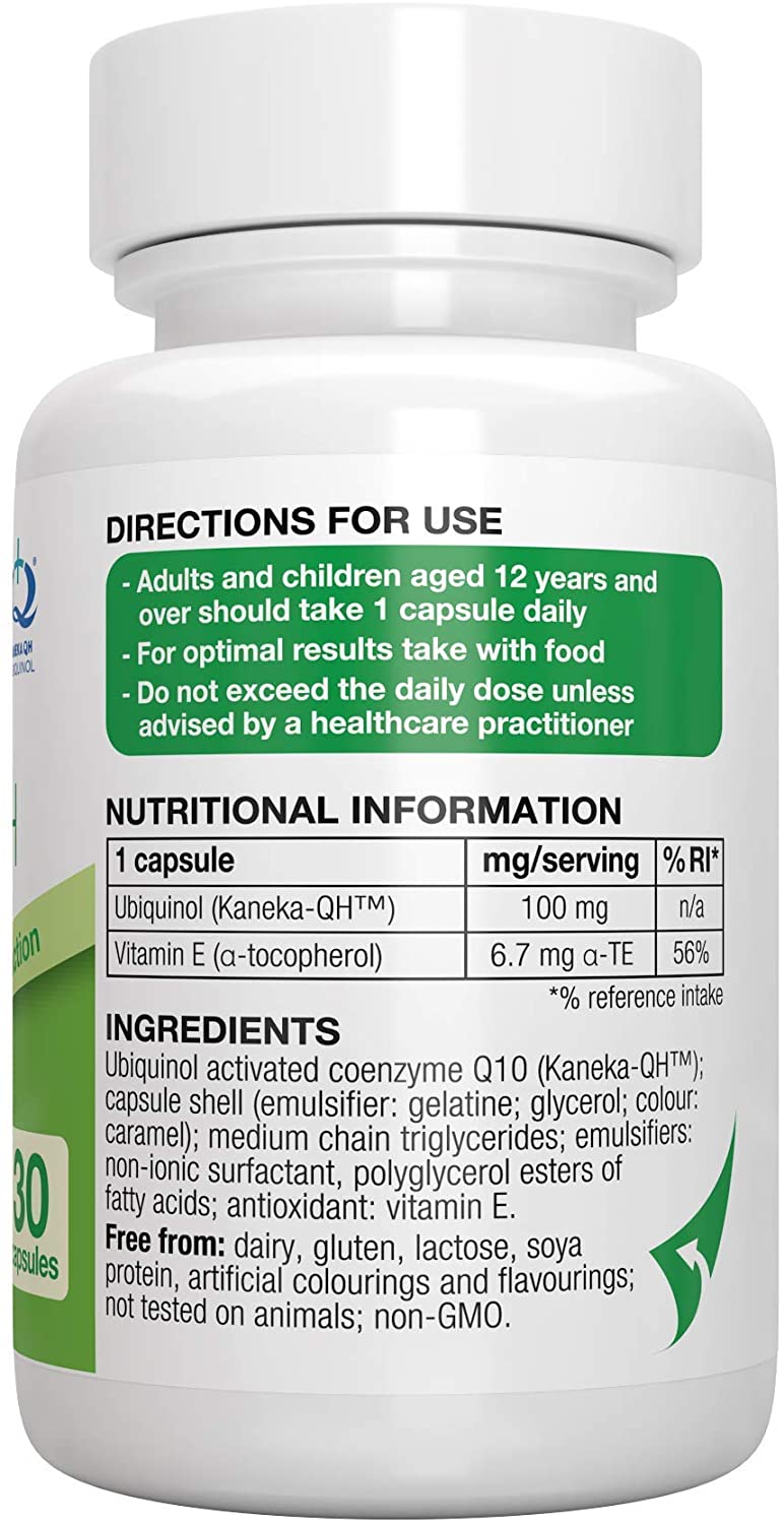 Igennus Advanced Kaneka Ubiquinol 100mg with VESISorb Delivery System, 600% Bioavailability, 30 Softgels - Image 4