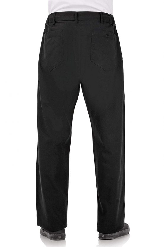 Chef Works A674-M Executive Chefs Trouser, Medium, Black - Image 2