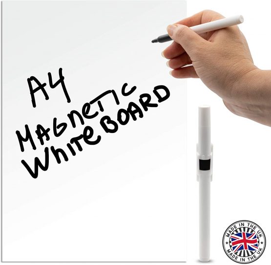 TMS Magnetic Whiteboard for Fridge, A4 size Fridge Magnet Memo Board or White Board Planner with Dry Wipe Pen - for Notes or Reminders - use as Kitchen Notice Board, Weekly Meal Planner or To Do List - Image 4