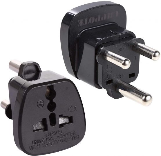 UHPPOTE Type M Travel Adapter for South Africa (Pack of 2)