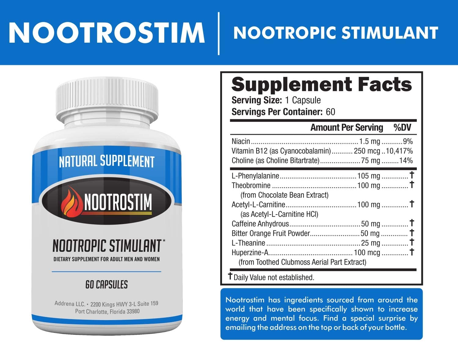NootroStim- Add Attention, Energy & Focus with Nootropic Brain Supplements & Stimulants for Gamers Students - Image 2