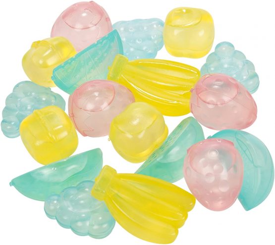 EXCELLENT HOUSEWARES Reusable Assorted Fruit Shaped Ice Cubes - 18 Pieces - Image 4