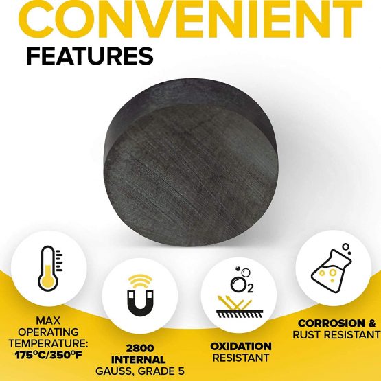 X-bet MAGNET ™ - Ceramic Industrial Magnets - 1,8 cm (0.7'') Round Disc - Ferrite Magnets Bulk for Crafts, Science & Hobbies - 100pcs / Box! - Image 4