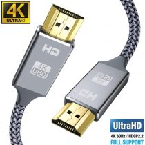4K HDMI Cable 2M HDMI Lead-Snowkids Ultra High Speed 18Gbps HDMI 2.0 Cable 4K@60Hz Compatible Fire TV, 3D Support, Ethernet Function, Video 4K UHD 2160p, HD 1080p, 3D , PlayStation PS3 PS4 PC ect