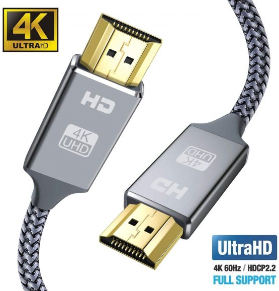 4K HDMI Cable 2M HDMI Lead-Snowkids Ultra High Speed 18Gbps HDMI 2.0 Cable 4K@60Hz Compatible Fire TV, 3D Support, Ethernet Function, Video 4K UHD 2160p, HD 1080p, 3D , PlayStation PS3 PS4 PC ect