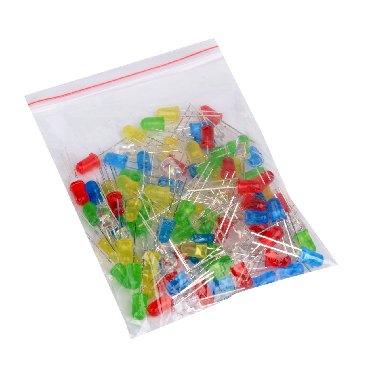 Youmile 100-Pack LED Round Red Yellow Green Blue White Light emitting diode Mix Color 5mm - Image 2