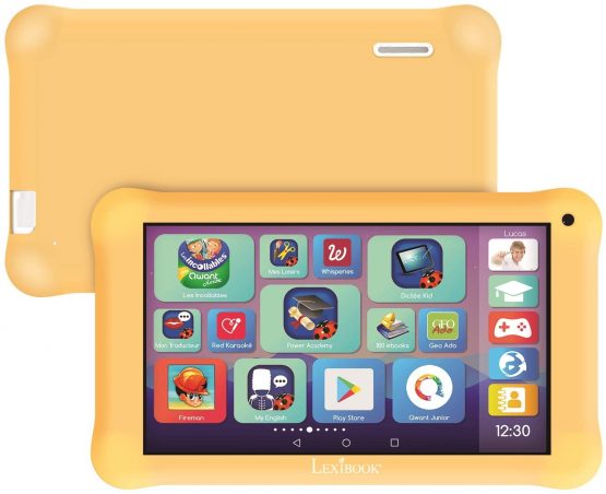 Lexitab Master MFC149FR Children's 7-Inch Tablet with Educational Apps, Games and Parental Controls - Includes Protective Pouch - Android, Wi-Fi, Bluetooth, Google Play, YouTube - White/Yellow - Image 3