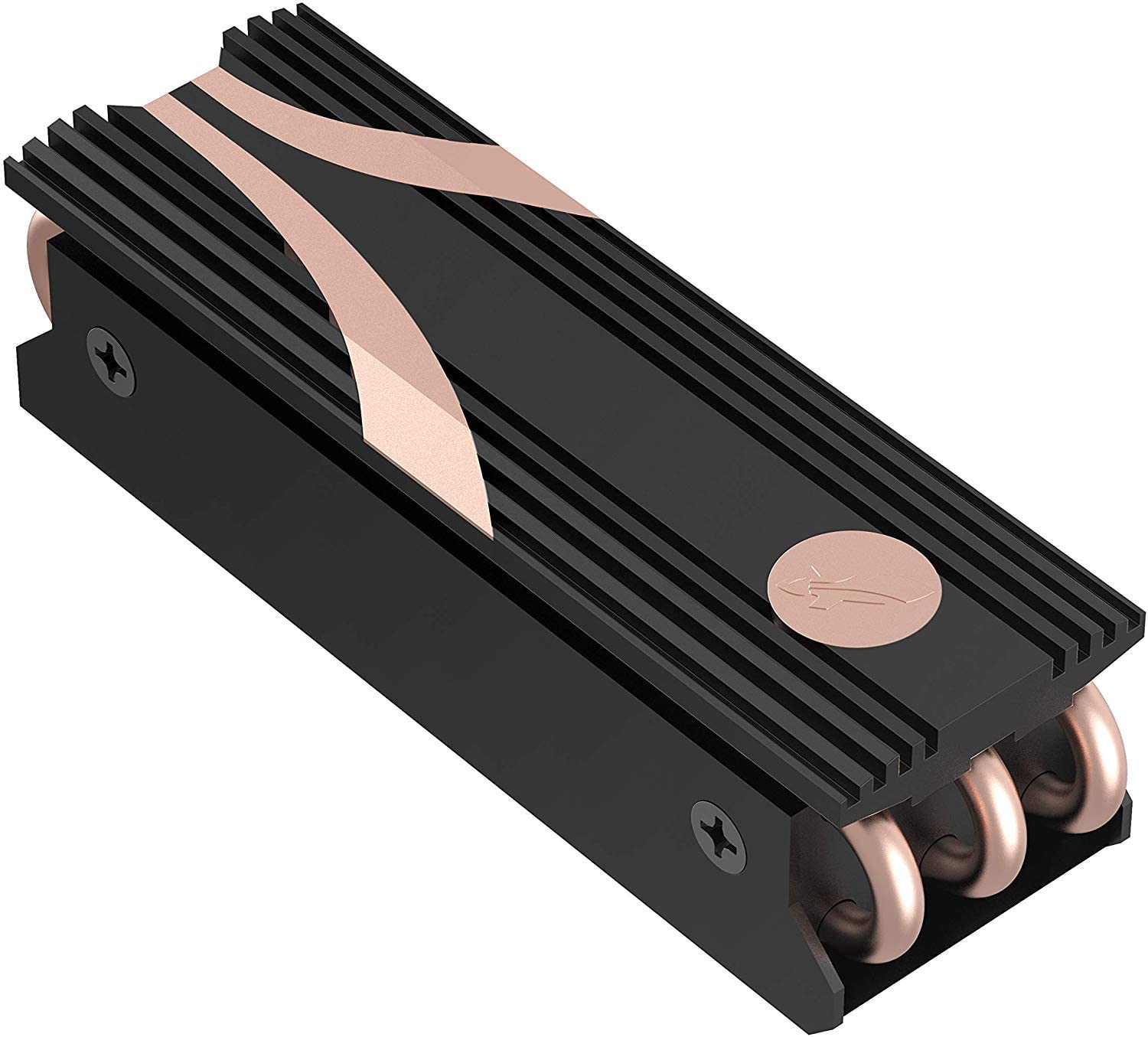 SABRENT SSD M.2 NVMe Heatsink with built-in screw, Aluminum m2 heatsink with thermal Silicone cooling Pads