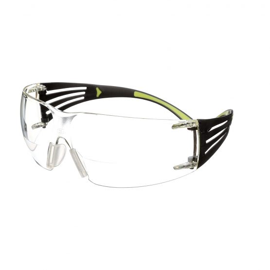 3M SecureFit Reader Safety Glasses, Anti-Scratch / Anti-Fog, clear +2.0 Lens, SF420AS/AF-EU