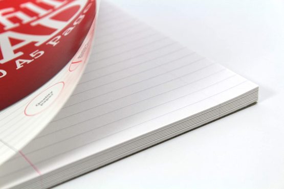 Silvine 160 Page A5 Refill Pad, Head Bound and Punched 2 Holes. Ruled 8mm Feint with Margin. Ref A5RPFM - Image 4