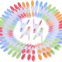 Kurelle 6 Dozen / 72 pcs Clothes Drying Strong Clips Laundry Home Pegs Windproof Clothes Pin Extra Large Non-slip Ergonomic Soft Rubber Grip Clothespins for Indoor Outdoor Washing Line Laundry Racks