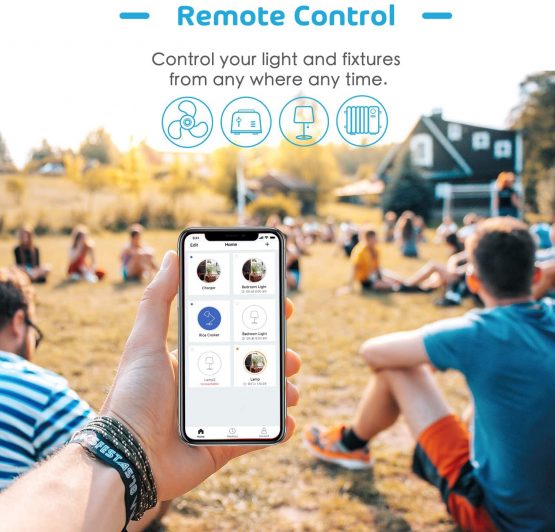 Smart Power Strip, Meross WiFi Smart Plug with 4 AC Outlets WiFi Outlets Compatible with Alexa Google Assistant SmartThings App Remote Control - Image 3