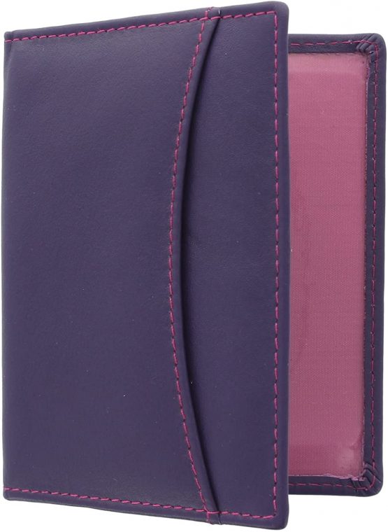 Mala Leather Odyssey Soft Leather Travel Pass/Oyster Card Holder 555_14 Purple