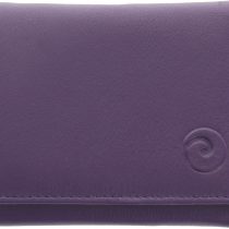 Mala Leather Origin Collection Compact Leather Purse with RFID Protection 3273_5 Purple