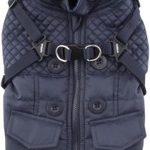 Puppia Wilkes Winter Fleece Vest, X-Large, Navy